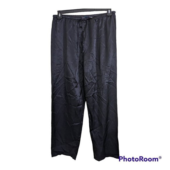 Vintage Gloria Vanderbilt Sleep Lounge Pants Womens M Silky Sexy Stretch Waist - Picture 1 of 3